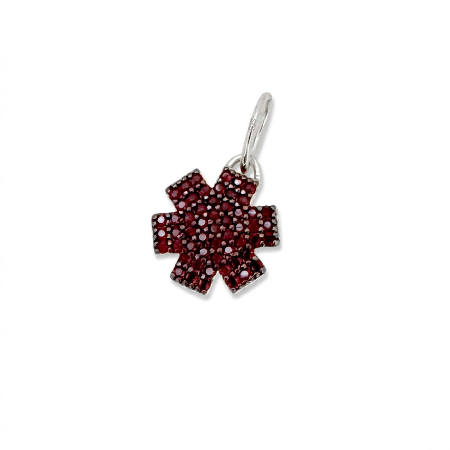 Sterling Silver Medical ID Charm | Engraved Star of Life | CHARMED Medical Jewelry