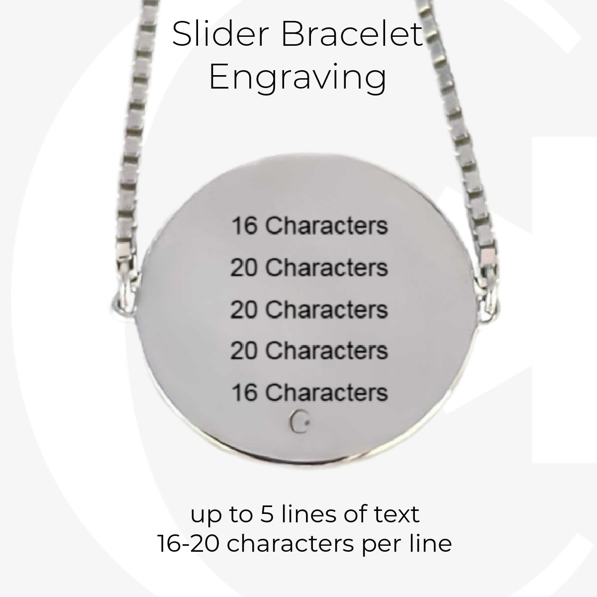 Sterling Silver Medical ID Bracelet Engraving Information, CHARMED Medical Jewelry