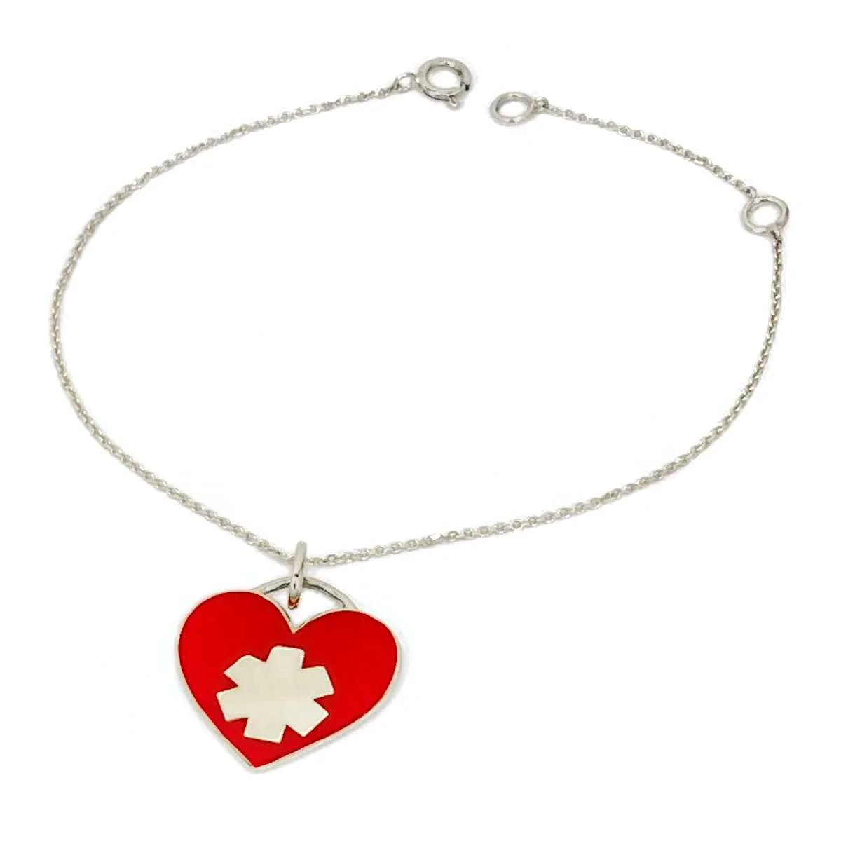 18 Red Heart Cross Charm Necklace – BbCo.