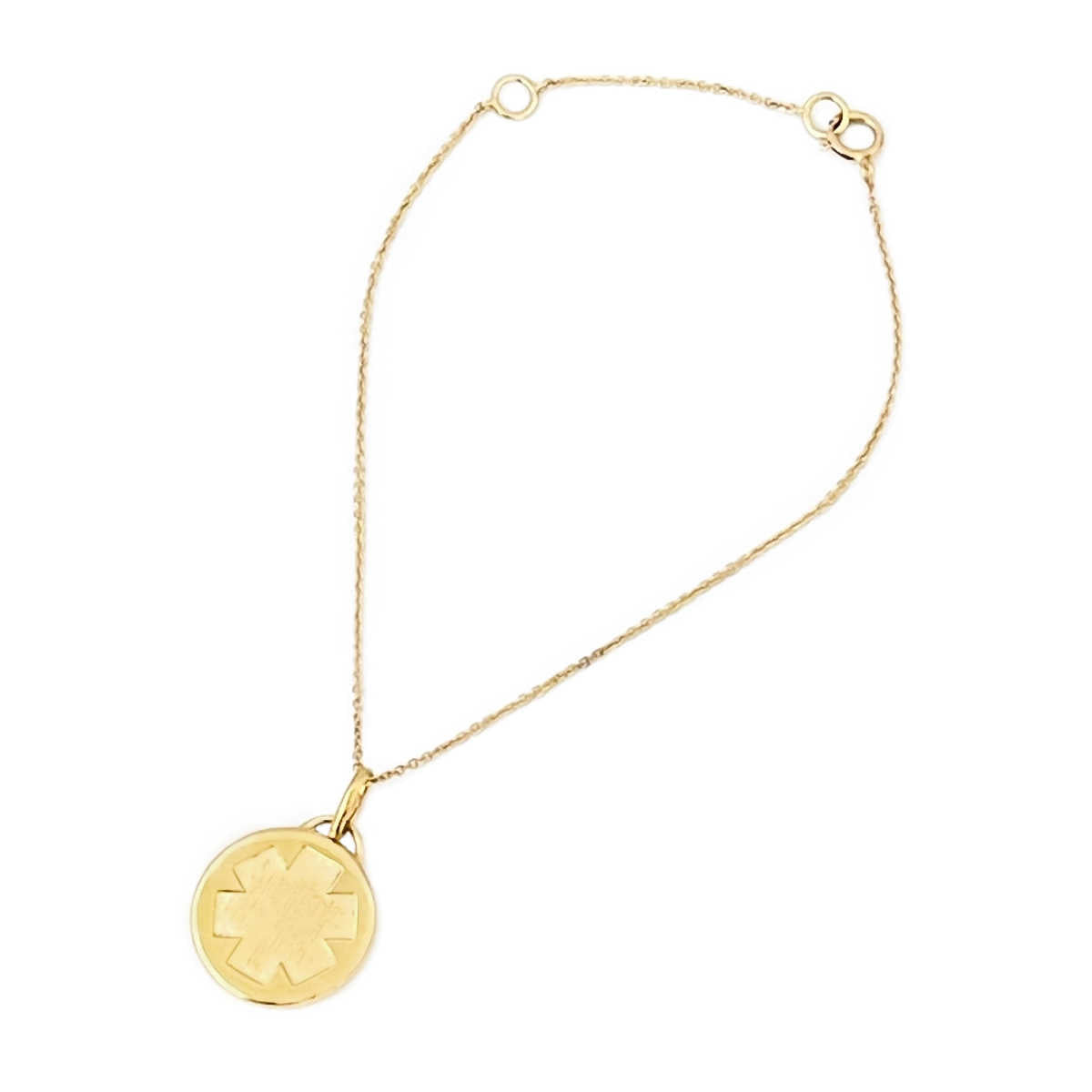 Gold Medical Alert Bracelet Charm | Medical Alert Necklaces, Bracelets & Jewelry for Women | Diabetic Bracelets | Charmed Medical Jewelry