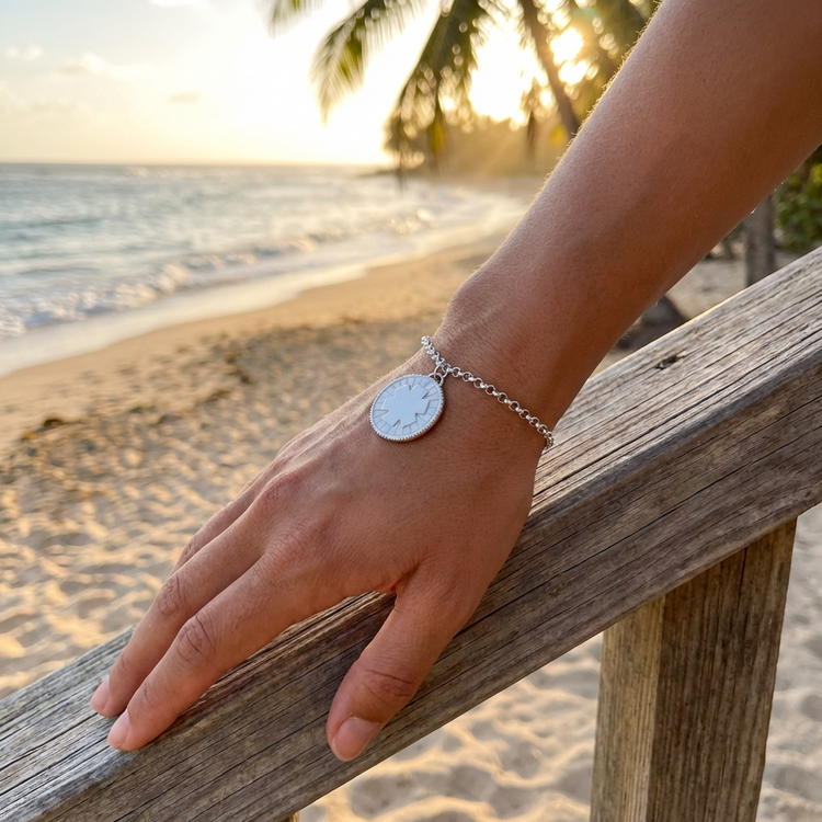 Sterling Silver & Garnet Medical Alert Jewelry Collection | Engraved Medical IDs for Women | CHARMED Medical Jewelry