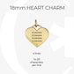 Gold Medical Alert Heart Charm Bracelet with Red Enamel