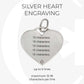 Sterling Silver & Garnet Heart Medical Alert Charm