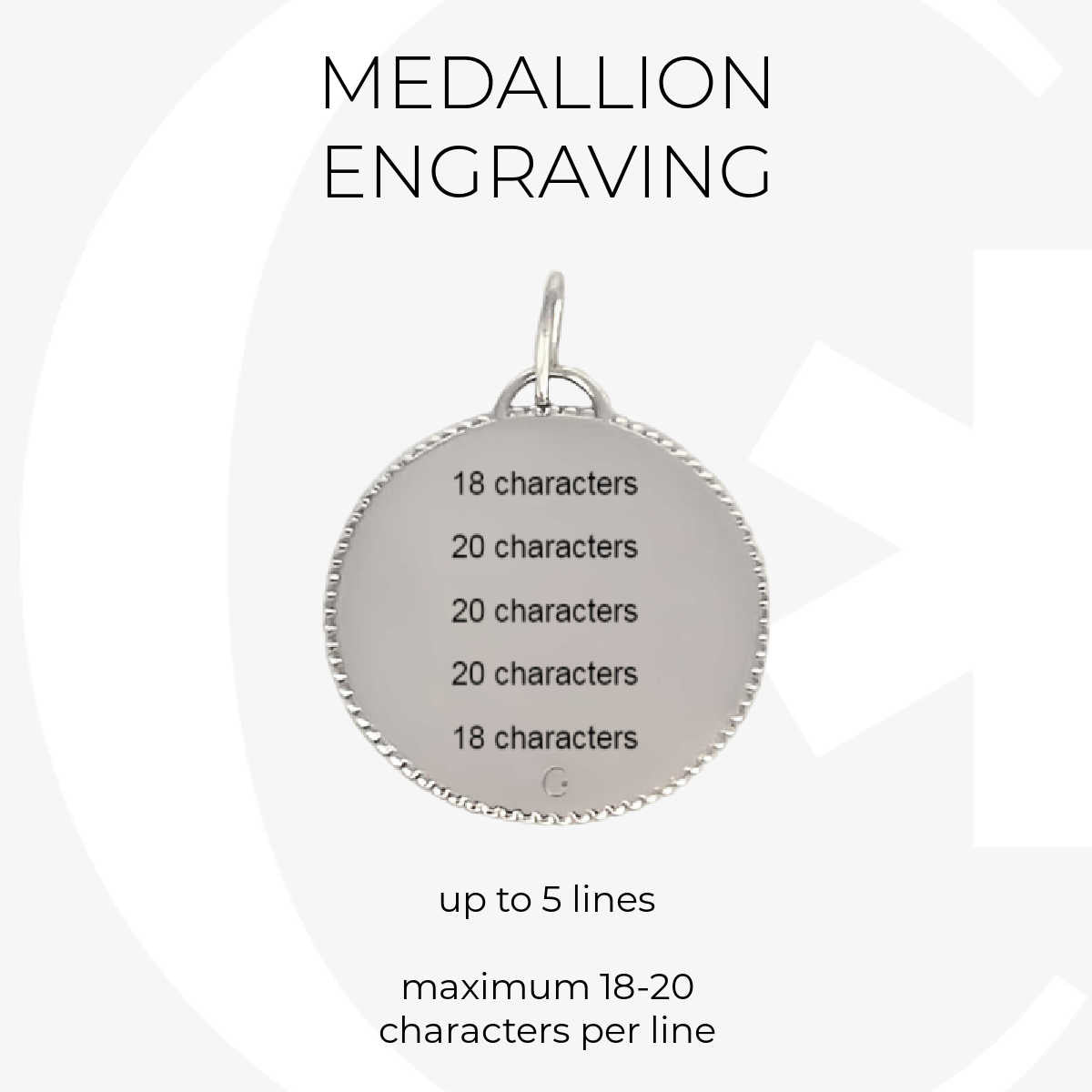 Medallion Medical ID Large Link Necklace in Sterling Silver