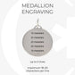 Sterling Silver Medallion Medical Alert Pendant Paperclip Necklace