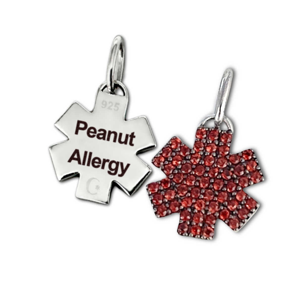 Peanut Allergy Medical ID Charm for Bracelet or Necklace | CHARMED Medical Jewelry