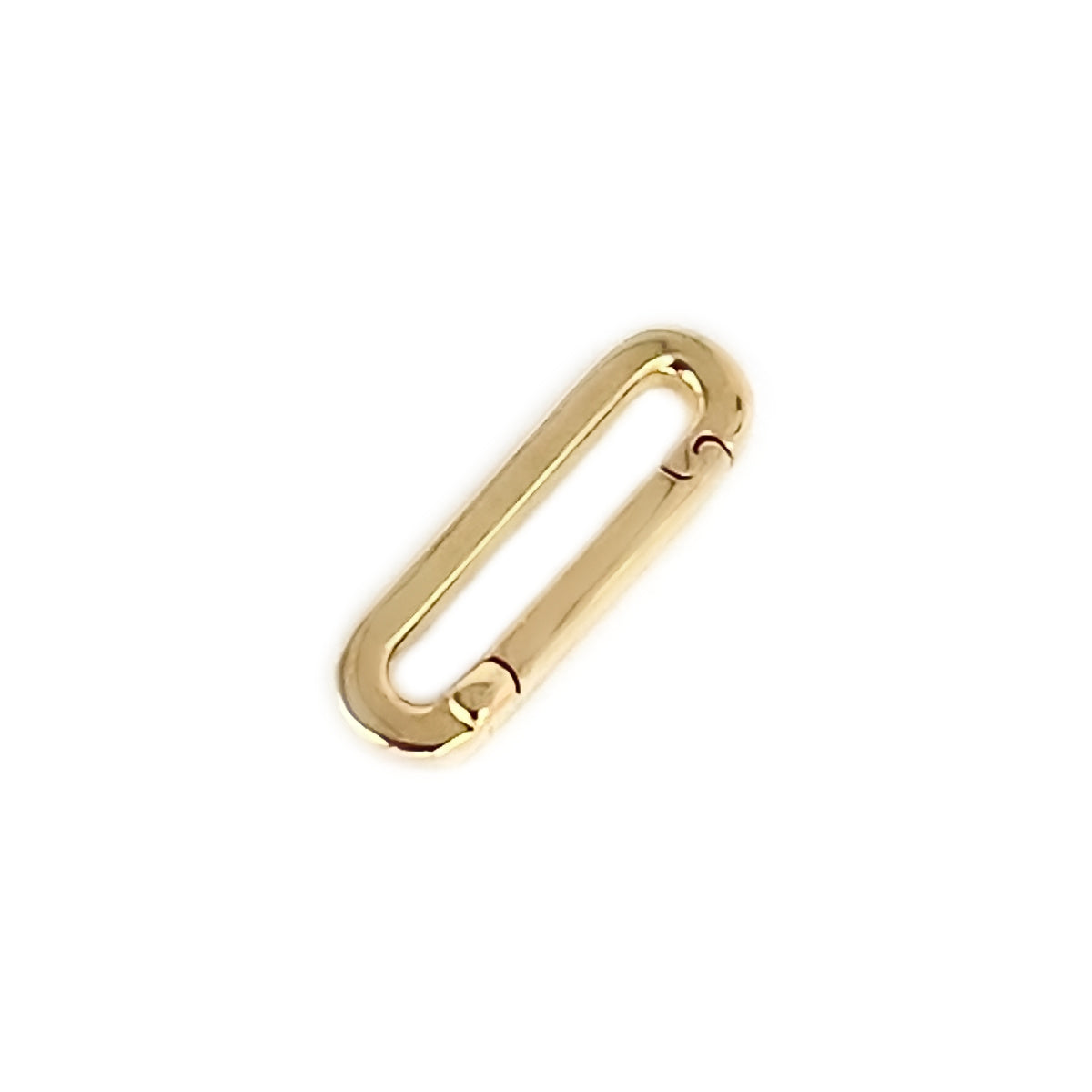 14k Gold Charm Holder for Medical Alert Bracelet, Necklace, Pendant | Multiple Charm Clip Connector