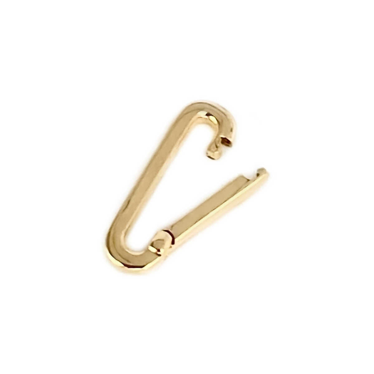 14k Gold Charm Holder for Medical Alert Bracelet, Necklace, Pendant | Multiple Charm Clip Connector