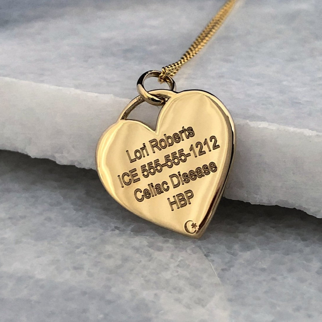 Medical Alert Necklace - Stainless Steel - BeadifulBABY