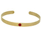 medic alert ID cuff bracelet for women men | yellow gold enamel | Charmed Medical Jewelry