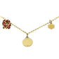 back of medic alert ID charm bracelet for women | yellow gold enamel | Charmed Medical Jewelry