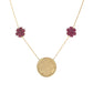 Gold Medical Alert Station Necklace | Engraved Ruby ID | CHARMED Medical Jewelry