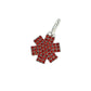 Sterling Silver & Garnet Star of Life Medical Charm | Medical ID Bracelets & Necklaces | Nurse, EMT, Doctor Gifts | CHARMED Medical Jewelry