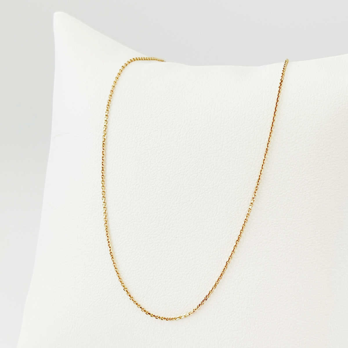 Yellow Gold Cable Chain Necklace for Medical ID